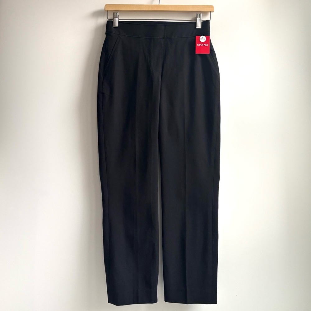 Spanx Polished Ankle Slim Pants Pull on Classic Black Size Small